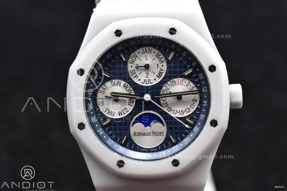 on Bracelet Best APSF Edition Oak Ceramic White Perpetual Ceramic A5134 Royal 26579cb Calendar 1207